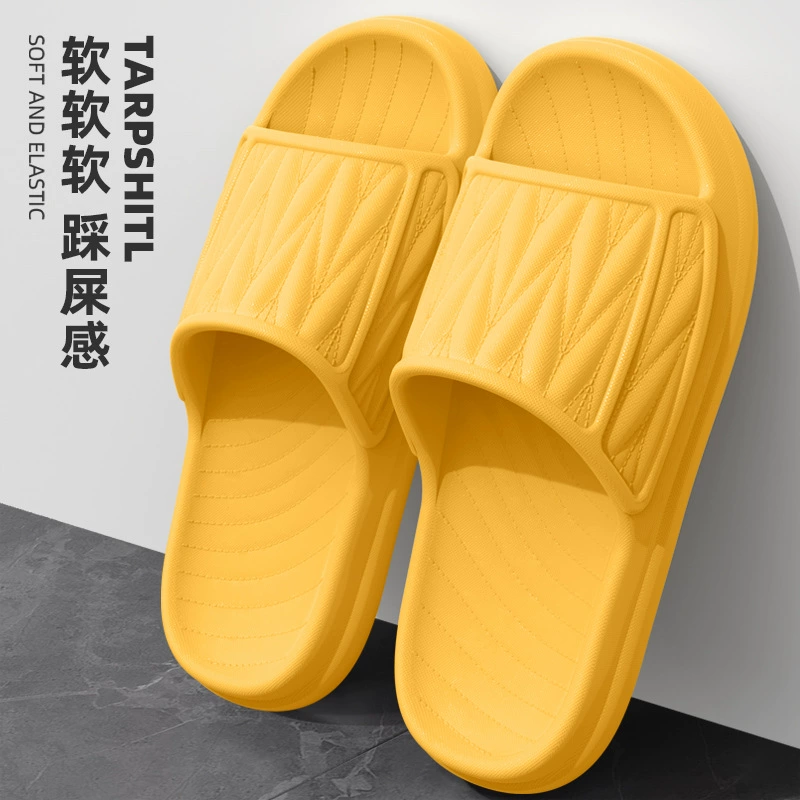 Нескользящие тапочки EVA на толстой подошве для мужчин и женщин, летняя домашняя и уличная одежда, удобные бесшумные тапочки для дома и ванной комнаты.