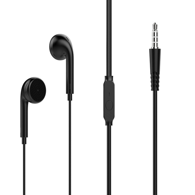 1.2m入耳式金屬有線智控耳機HiFi音帶麥通話直播遊戲耳機批發零售