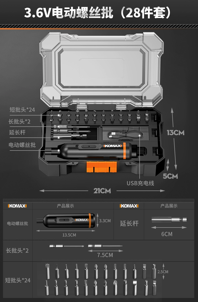Screwdriver, tools set