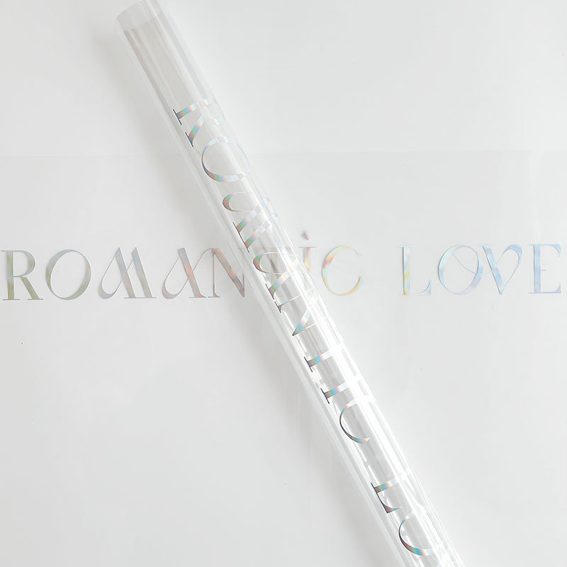 Flores de flores de color lippopp oro papel de vidrio transparente de alta permeabilidad papel de embalaje de flores impermeable estilo coreano florista