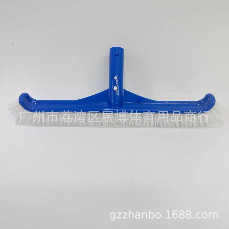 Swimming pool equipment new 18 inch rubber brush on both sides of the brush plastic brush swimming pool brush blue brush cleaning match