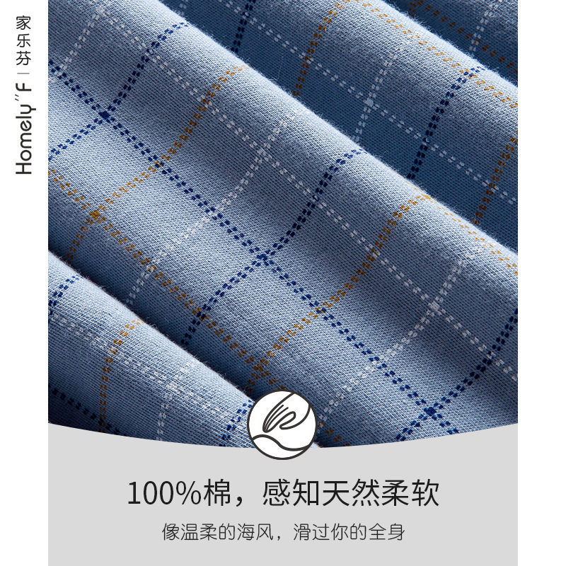 Pijamas de verano para hombre 100% pantalones de manga corta de algodón para hombre ropa para el hogar verano delgado traje de algodón más tamaño