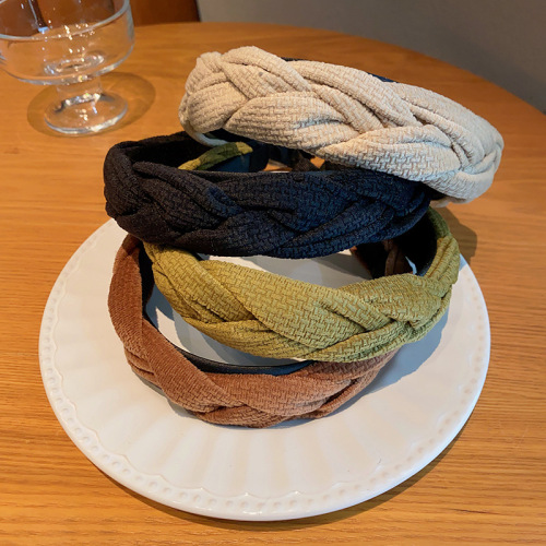 Summer twist hair bundle high skull headband for women to wear temperament face wash press hair high-end hairpin headband hair accessories wholesale