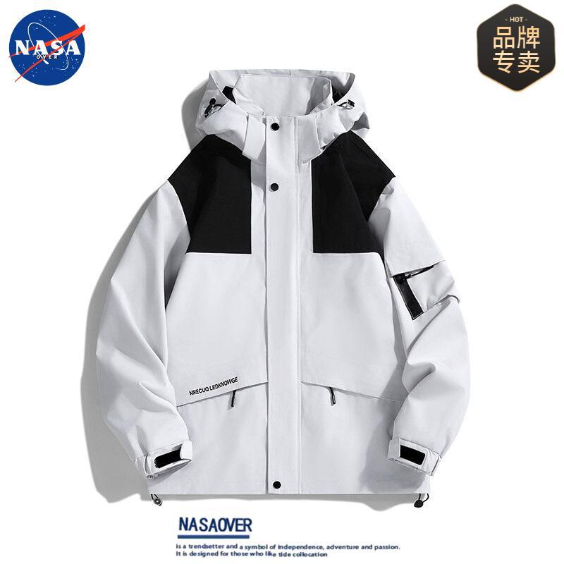 NASA invierno al aire libre calentamiento de algodón de grafeno pareja chaqueta con capuzas casuales a prueba de frío chaqueta de algodón de asalto hombre