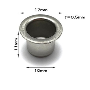 Color del níquel del 12*11*0,5 MM con el borde sin el agujero