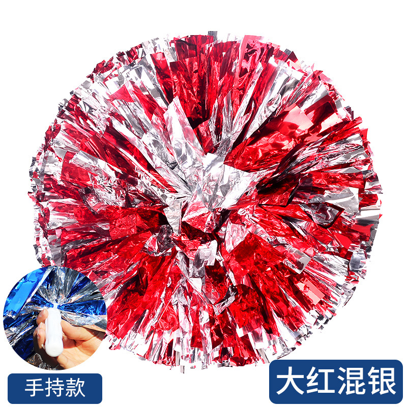 Porristas Bola de flores porristas mano flor mano sacudida flor danza rendimiento mano flor porristas flor bola de color rendimiento