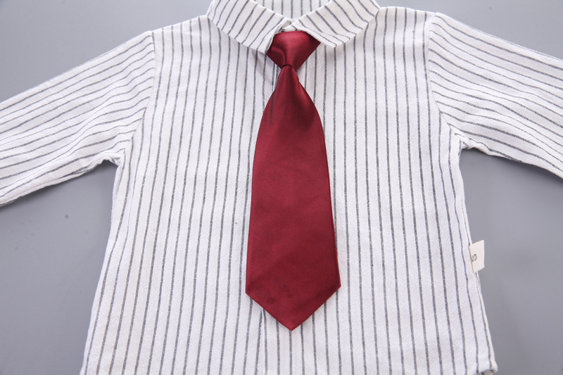 Abito da bambino, cravatta da ragazzo, abito da uomo, pantaloni a maniche lunghe autunnali e invernali, set da quattro pezzi_voghion.com