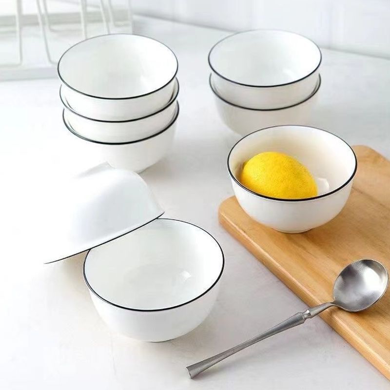 Ceramic Dinnerware Set for Home Use, Rental Apartments, and Kitchens, High-Quality and Stylish Tableware Set, Complete Family Set Ceramic Dinnerware Set for Home Use, Rental Apartments, and Kitchens, High-Quality and Stylish Tableware Set, Complete Family Set