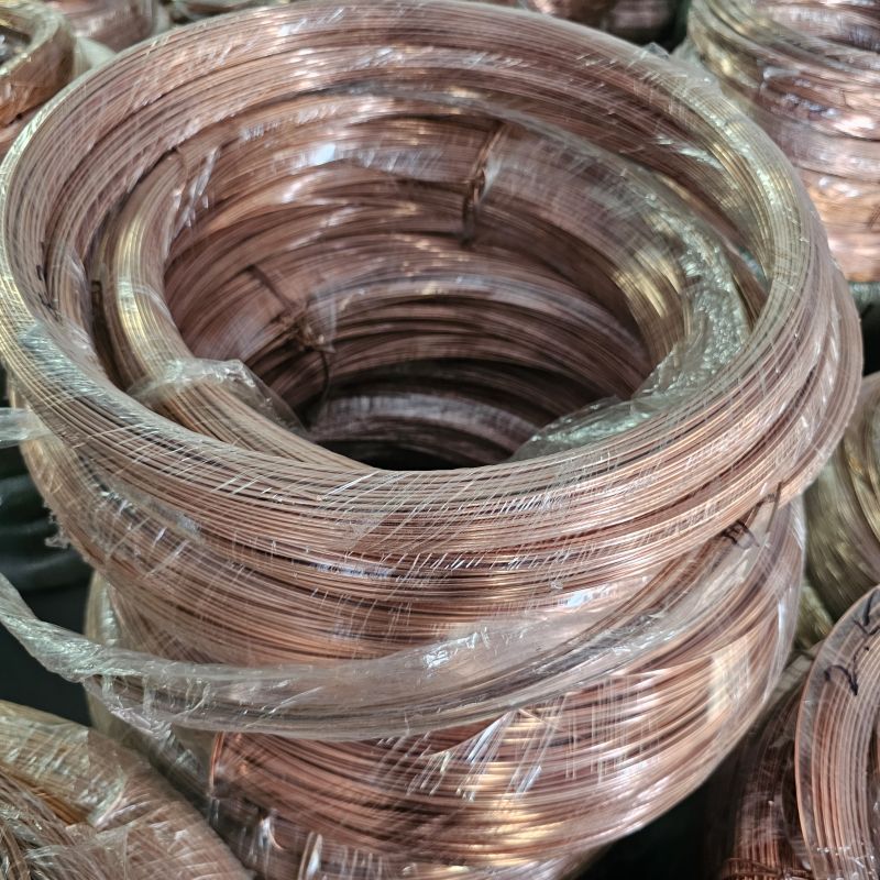 T2无氧紫铜线高纯度导电红铜丝镀锡紫铜线批发1*2 2*4mm紫铜扁线