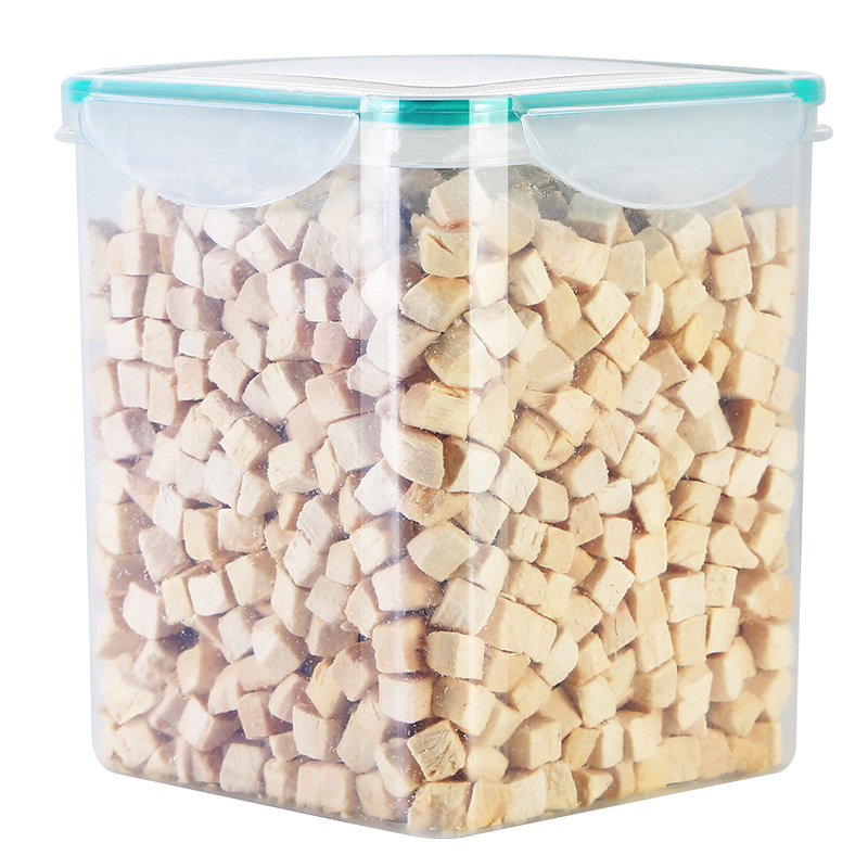 Aperitivos para mascotas al por mayor, granos de pollo, 500g, comida para gatos, recompensa para perros, comida para perros, pechuga de pollo, cubo liofilizado, bocadillos para gatos