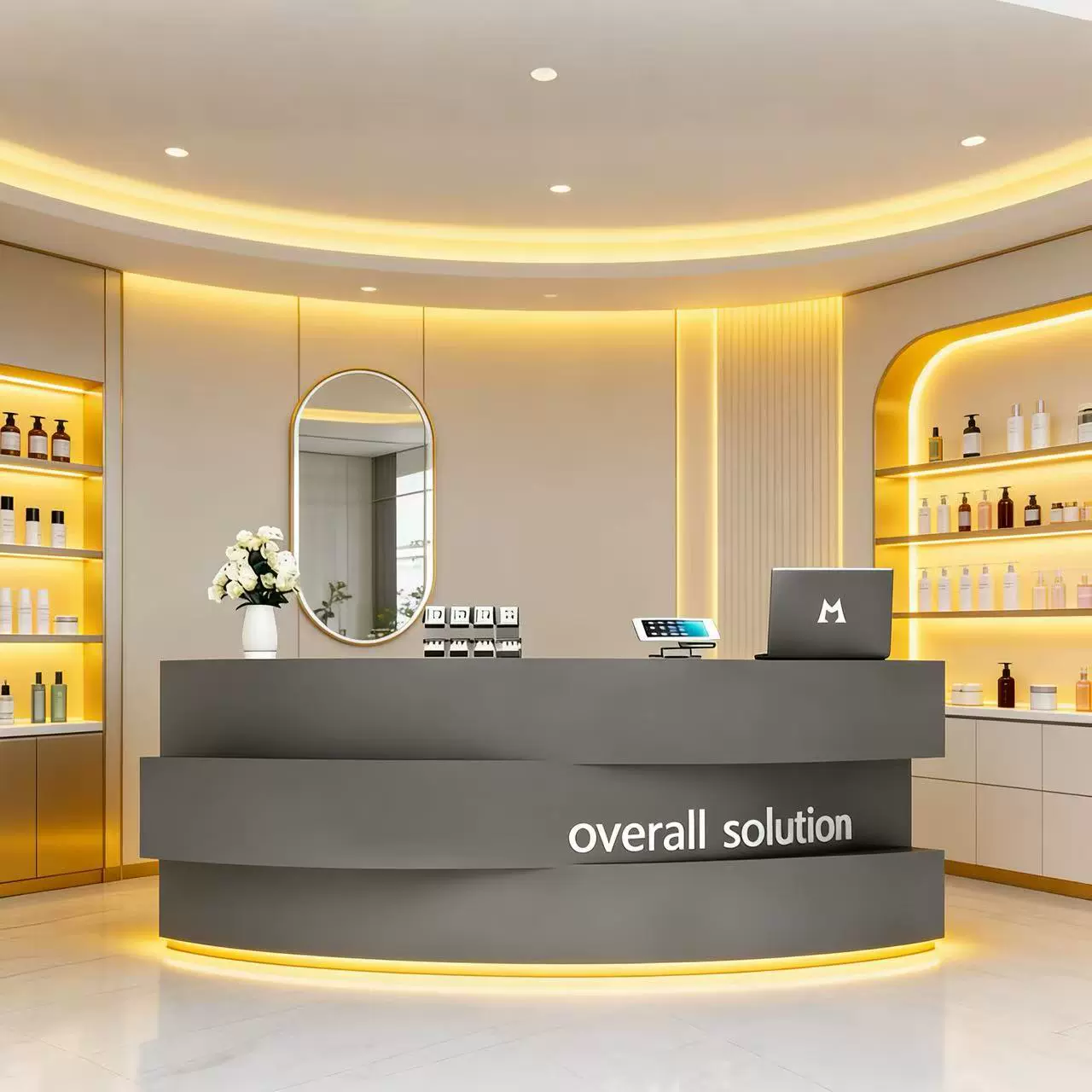 公司烤漆前台接待台柜台美容院酒店服务台迎宾台吧台前台桌收银台