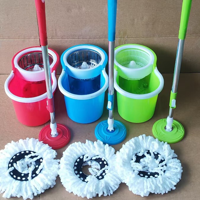 Mop bucket double Drive hand pressure rotating Mop Mop bucket factory wholesale lazy mop bucket hand wash-free