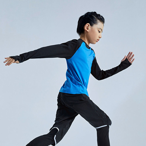  New European and American Foreign Trade Boys' Children Sports Running Fitness Yoga Clothing Quick-Drying Cycling Mountain Climbing Loose Clothing
