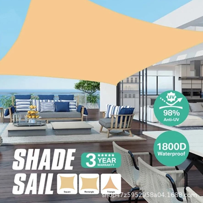Sunshade Cloth Garden Awning Sunshade Sail Rectangular Waterproof Polyester Canopy 95% Uv Blocking Anti-Uv Sunshade Cloth Garden Awning Sunshade Sail Rectangular Waterproof Polyester Canopy 95% Uv Blocking Anti-Uv