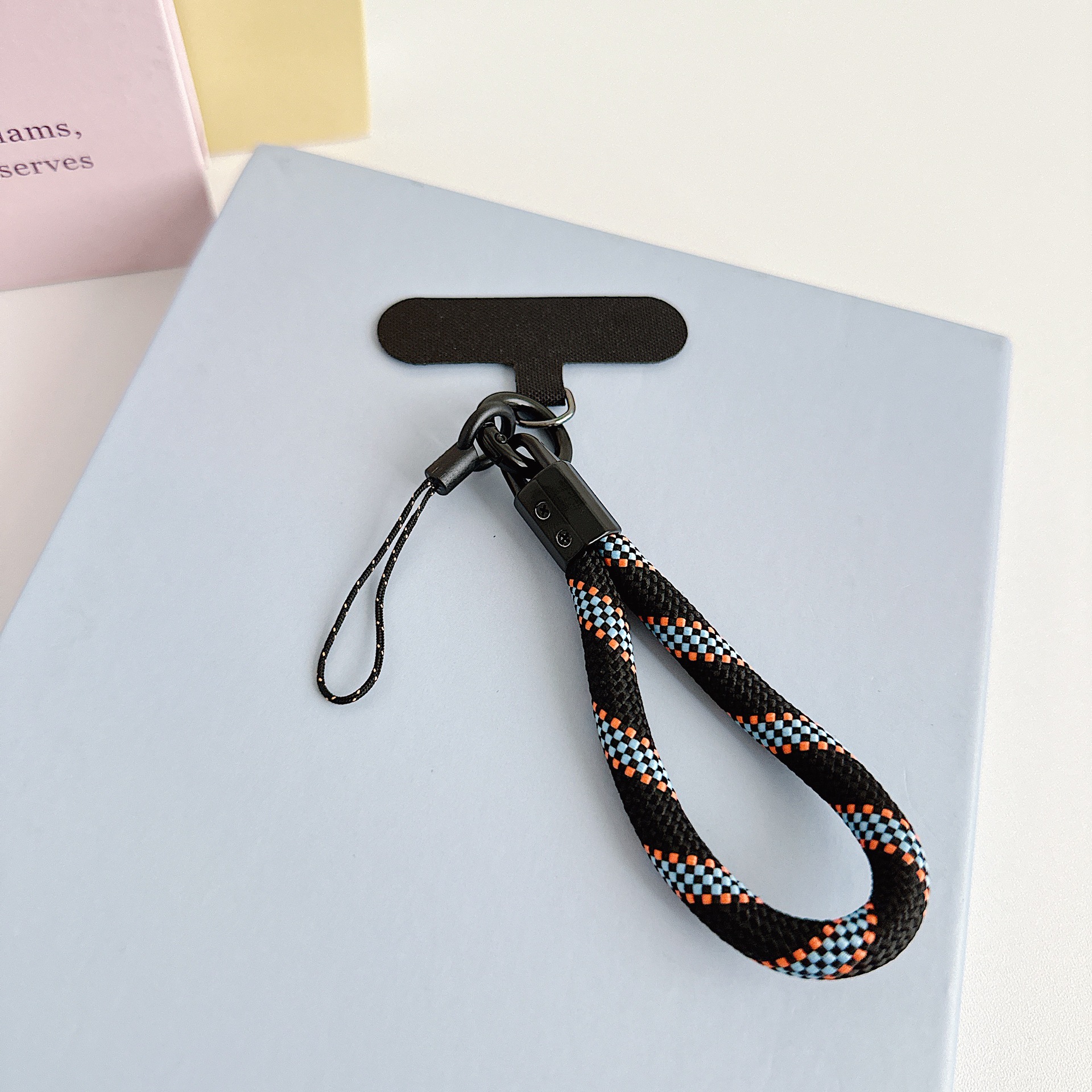 Teléfono móvil de nylon tejido corto con clip multifuncional bolso portátil colgante accesorios colgante universal