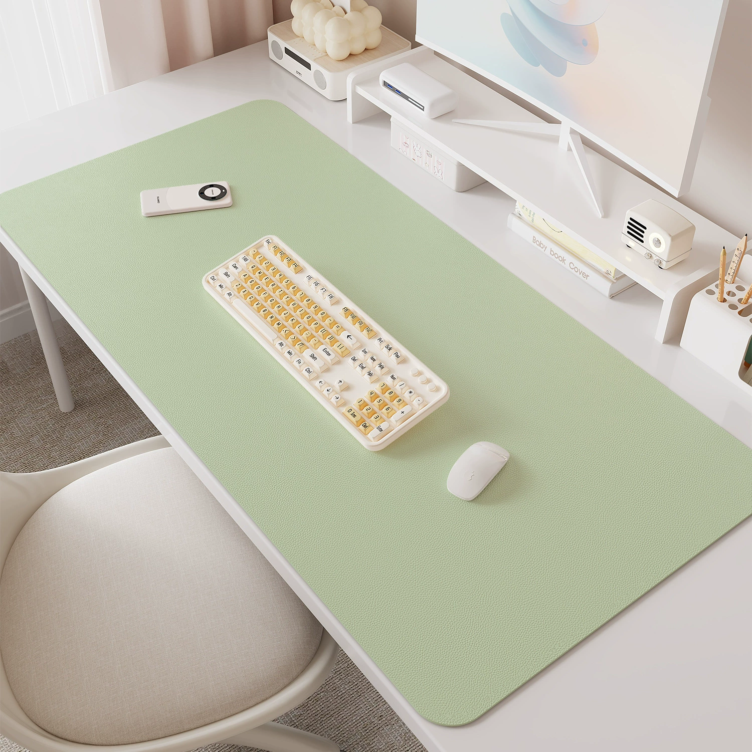 Waterproof Desk Mat Non-slip Leather from Yomiego