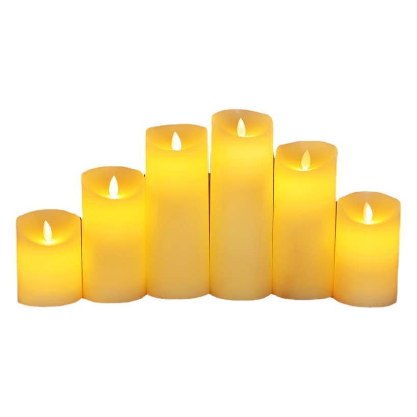 Luz de vela electrónica LED, luz de noche creativa, simulación, control remoto, vela recargable sin humo, luz de Buda, luz de accesorios