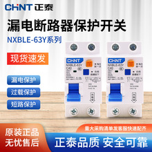 正泰漏电断路器NXBLE-63Y 40 63A 2位双线小型空气保护开关带漏电