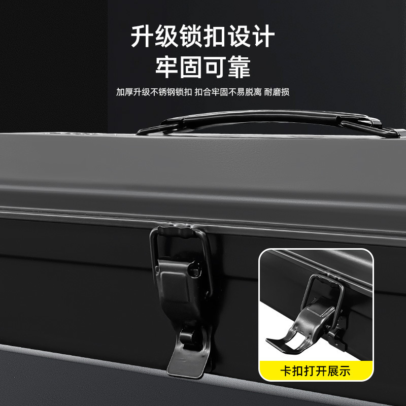 【メーカー直供】鉄工具箱家庭用金物収納ボックス手提げ工具箱Y-280Y-350Y-410|undefined