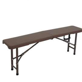 120cm藤面钢塑折叠凳 对折塑料仿藤长椅 四英尺吹塑折叠凳