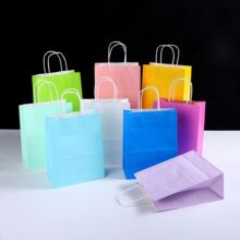 定制牛皮纸手提袋外卖礼品袋服装珠宝包装手拎纸袋可订做特种纸