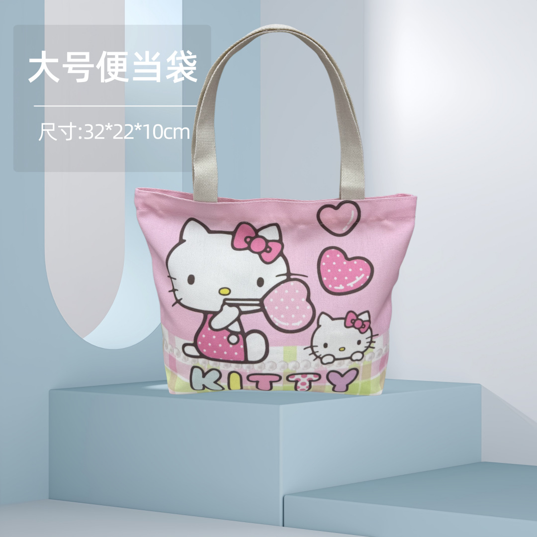 Bolsa Bento Sanrio lona almuerzo dibujos animados