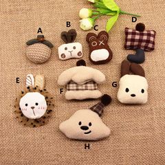 漫画ブローチ布芸充綿手刺繍人形小アクセサリーdiy児童鎖靴帽装飾部品