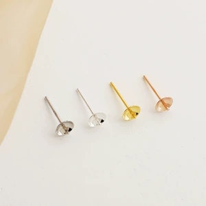 (Оптовые продажи), серьги ручной работы из жемчуга, серебро 925 пробы, DIY, 3mm, 6mm