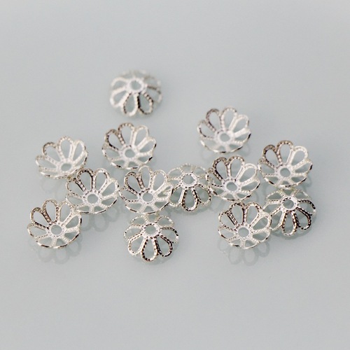 Yuzou Flower Hat Handmade Gold Light Gold DIY Bracelet Ear Eco-Friendly Color Flower Base Hair Accessory Self-Made Decorations Hollow Accessories