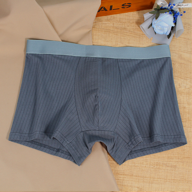 Ropa interior de los hombres puro algodón antibacteriano Boxer shorts hombres deportes transpirable suelta vitalidad Boxer shorts cabeza de los hombres