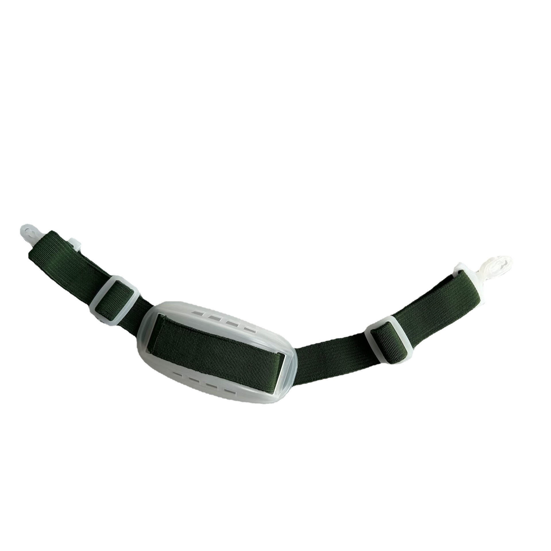 工厂直销绿色舒适下巴防护带弹力下巴带下巴扣 工业安全帽配件带