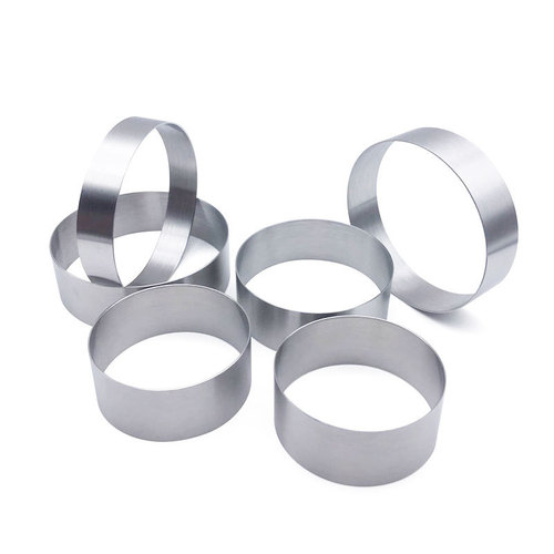 Soviet-style mooncake mold pier chestnut mung bean cake egg moon roasted cake skin mooncake grinding stainless steel round wedding cake ring