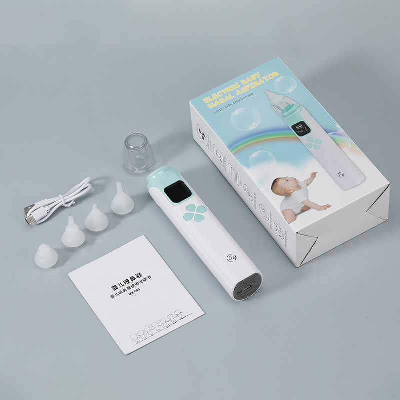 Transfronteriza nuevo bebé aspirador nasal eléctrico silicona suave cabeza suave limpieza instrumento de limpieza nasal recién nacido