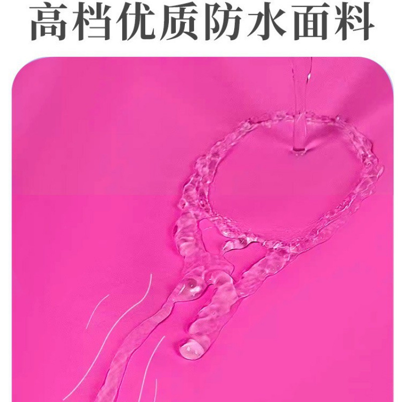 女士下水裤半身连体鱼沙滩雨鞋大童防水雨裤儿童赶海涉水衣服