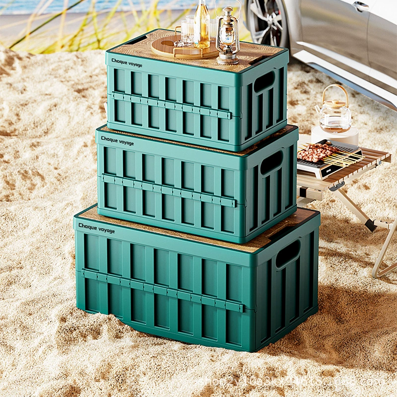 Travel storage box for camping for auto, foldable plastic toy