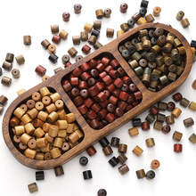 8x8mm木质桶珠串珠子手工diy早教手串项链手机链材料包配件批发