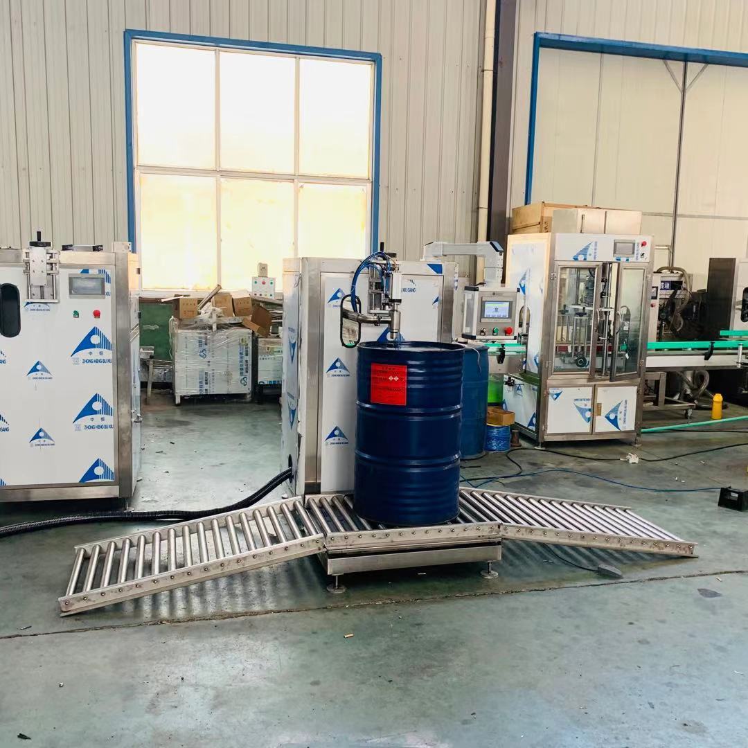半自动单头200升润滑油机油工业油称重灌装机 化工液体灌装设备