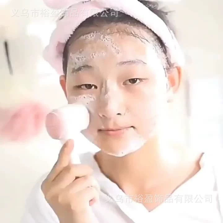 Оптовая продажа, ручной инструмент для чистки лица, 3d силиконовая щетка для лица, двусторонняя мягкая щетка для чистки волос, массажная щетка, ручная щетка для чистки лица, двусторонняя