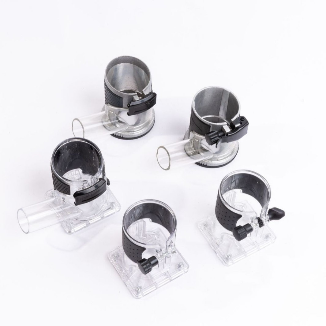 3709修边机透明罩铝护罩塑料罩带吸尘可调节锁扣修边机配件