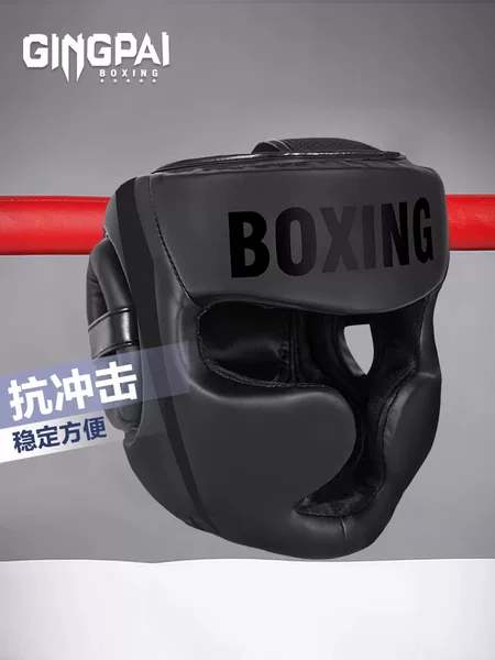 Fighting Headgear, Boxing Helmet, Kidsren's Sanda Protective Gear, Adult Monkey Face Taekwondo Fully Enclosed Practical Training Thick