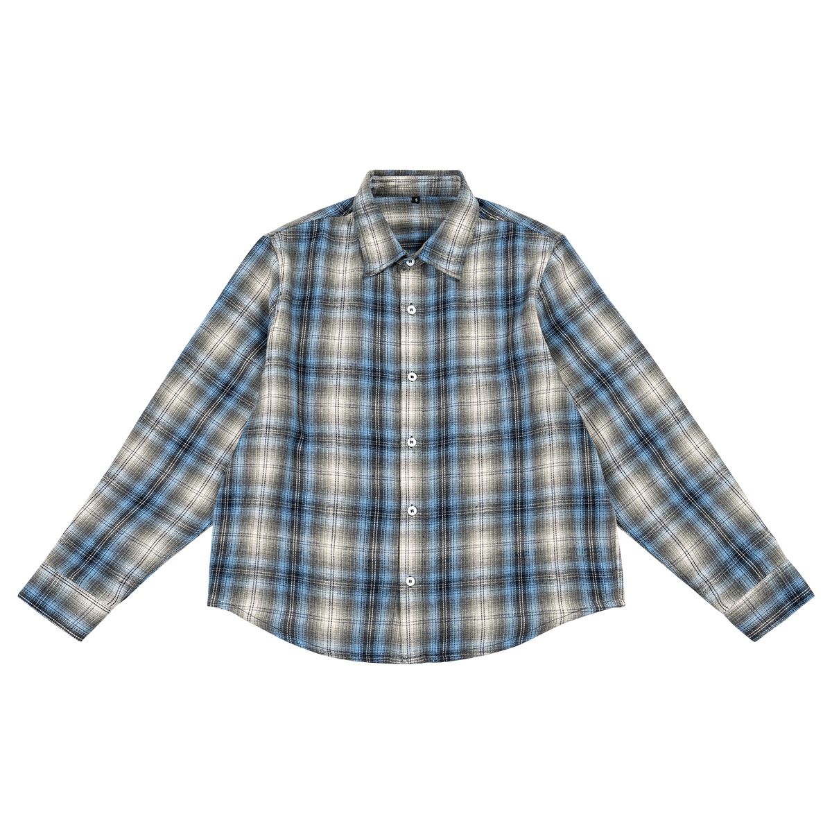 ETAI ropa de hombre primavera y otoño camisa de manga larga a cuadros marca de moda juvenil ropa casual americana ancha de hombro delgada chaqueta