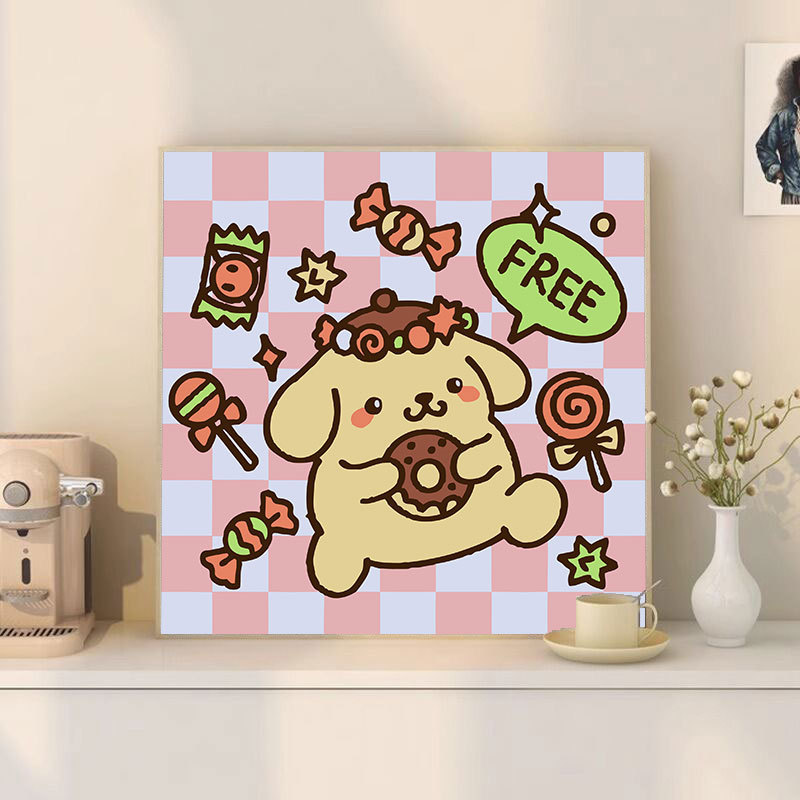 漫画 Q バージョンエッグマンパーティーシリーズ DIY デジタル油絵子供の手作り着色油絵装飾品卸売|undefined