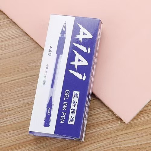 ヨーロッパ標準ゲルペン試験オフィス署名ペン 0.5 ミリメートルフルニードルチューブ水性ペン弾丸カーボンペン卸売|undefined