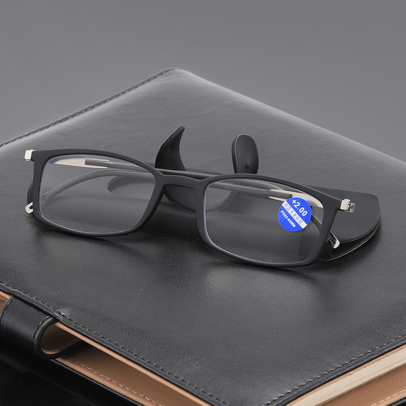 New Clear Anti-Blue Light Reading Glasses with Metal Legs, Ultra-Light Men's and Women's Reading Glasses, Suitable for Two-Color Fashion Glasses New Clear Anti-Blue Light Reading Glasses with Metal Legs, Ultra-Light Men's and Women's Reading Glasses, Suitable for Two-Color Fashion Glasses