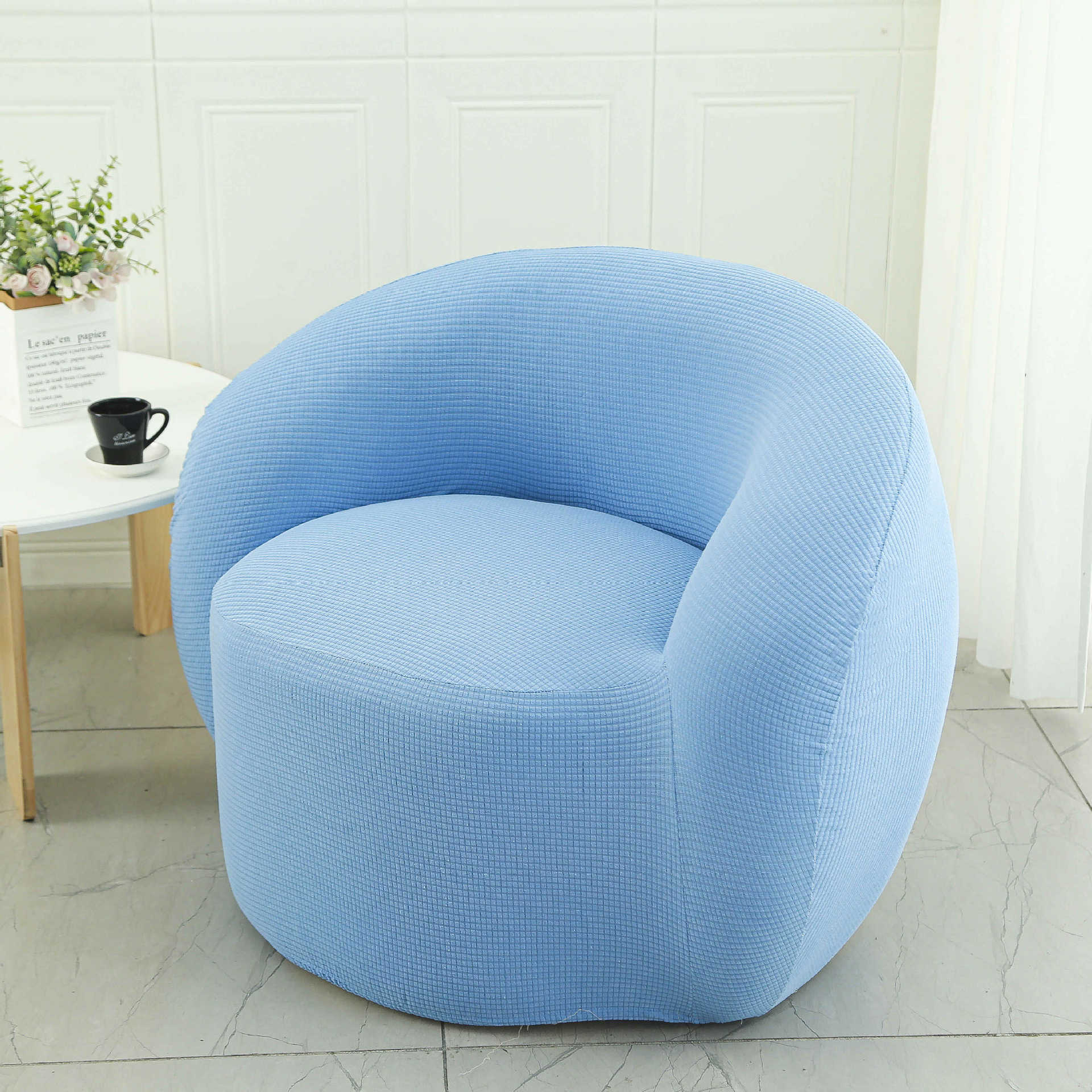 Cubierta de sofá y silla Cubierta de sofá de balcón de dormitorio individual de lana de cordero perezoso Cubierta de silla de sala de estar sencilla y cómoda