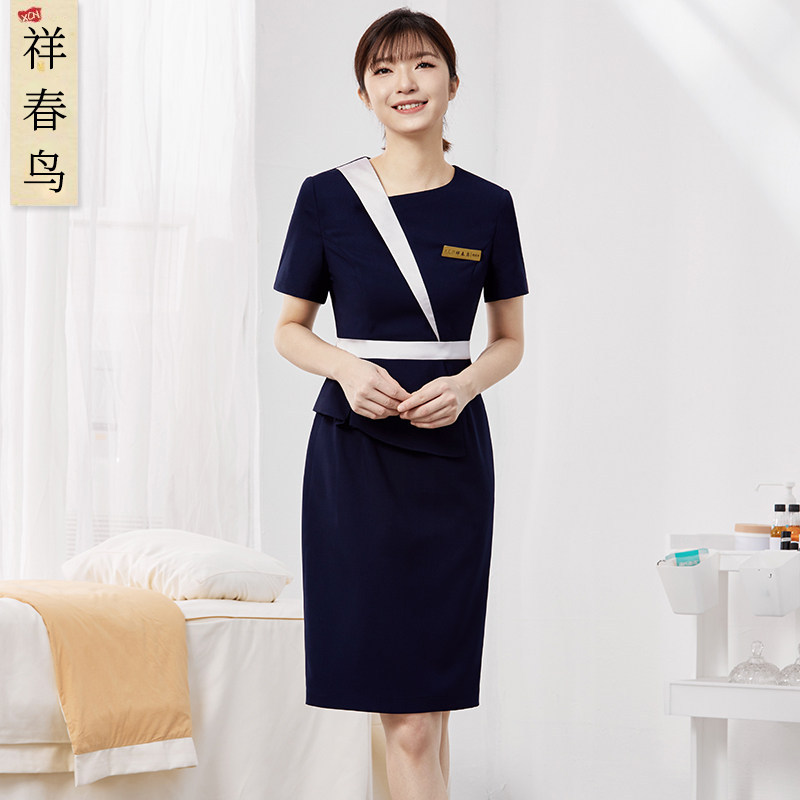 Xiangchun Niao High-End Light Medical Beauty Industry Skin Management Nurse Dress Work Uniform Beauty Salon Dental Uniform