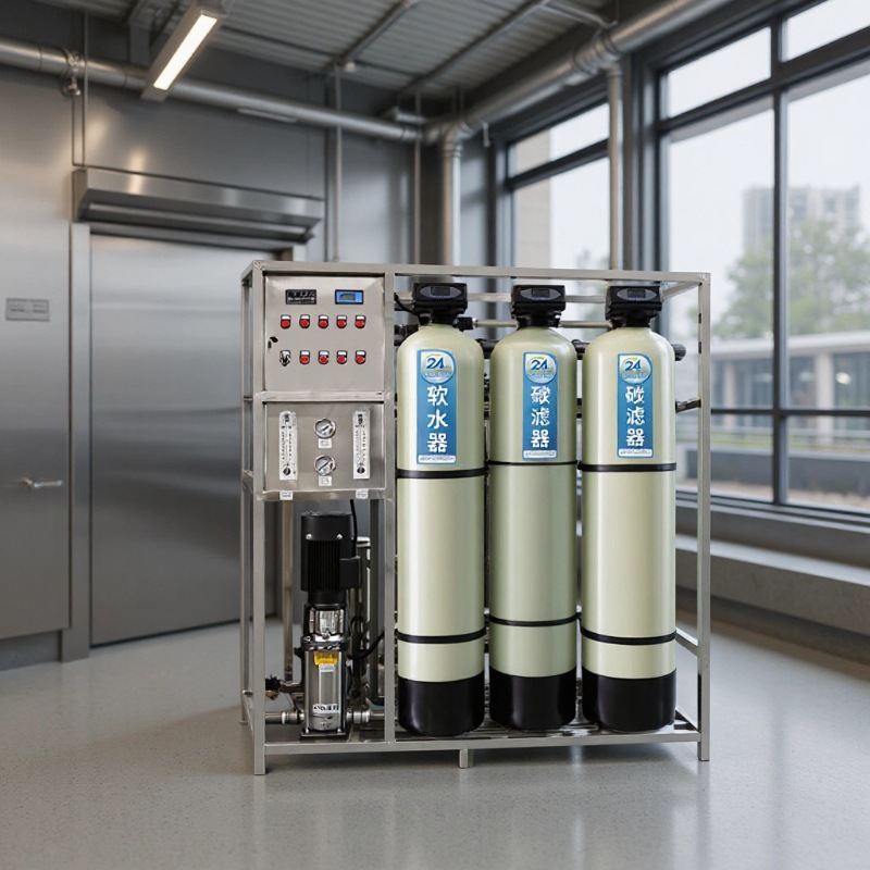 Industrial Large-Scale Reverse Osmosis Water Purifier to Remove Heavy Metal Ions, Pure Water Equipment 0.5 Single Stage