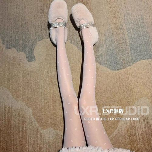 Black silk stockings female internet celebrity polka dot silk stockings ultra-thin pure desire round dot fishing net white silk stockings spring and autumn style JK slimming tights