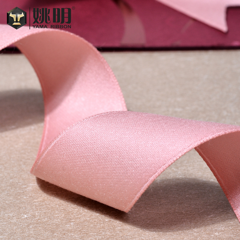 Yao Ming cinta de algodón de poliéster de doble cara mate cinta de color sólido DIY hecho a mano 25mm accesorios de ropa cinta