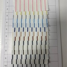 厂家现货130g高棉牛津纺条子 32s涤棉撞色色织条纹衬衫牛津纺面料